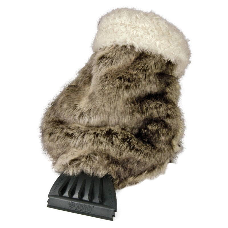 SubZero 13929 Faux Fur Ice Scraper Mitt for Car, SUV, Trucks - Image 1